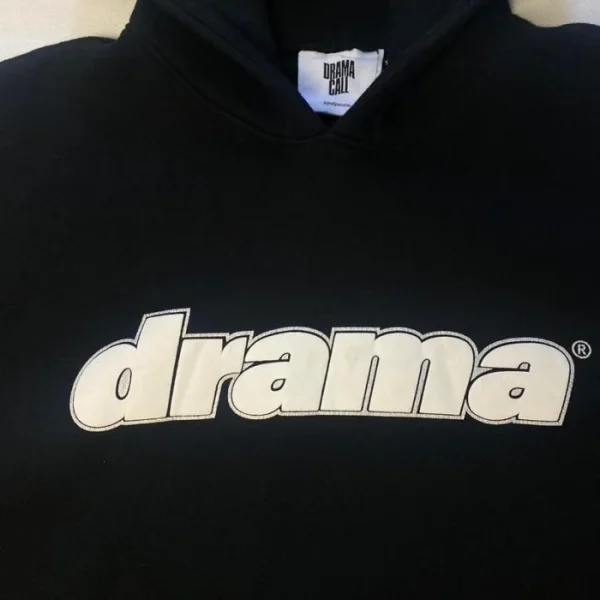 Drama Call Black and White Hoodie