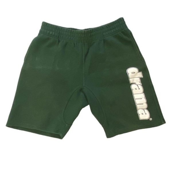 Drama Call Dark Green Shorts