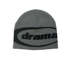 Drama Call Grey And Black Oval Skully