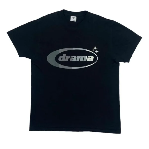 Drama Call Oval T-shirt Black And Grey