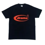 Drama Call Oval T-shirt Black and Red