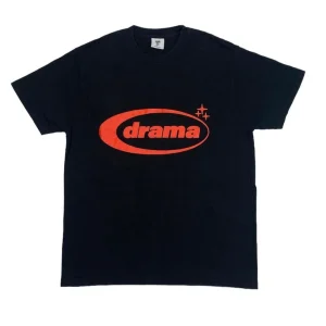 Drama Call Oval T-shirt Black and Red