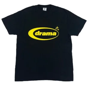 Drama Call Oval T-shirt Black and Yellow