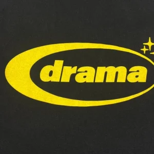 Drama Call Oval T-shirt Black and Yellow